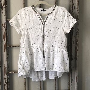 Button up peplum Shirt